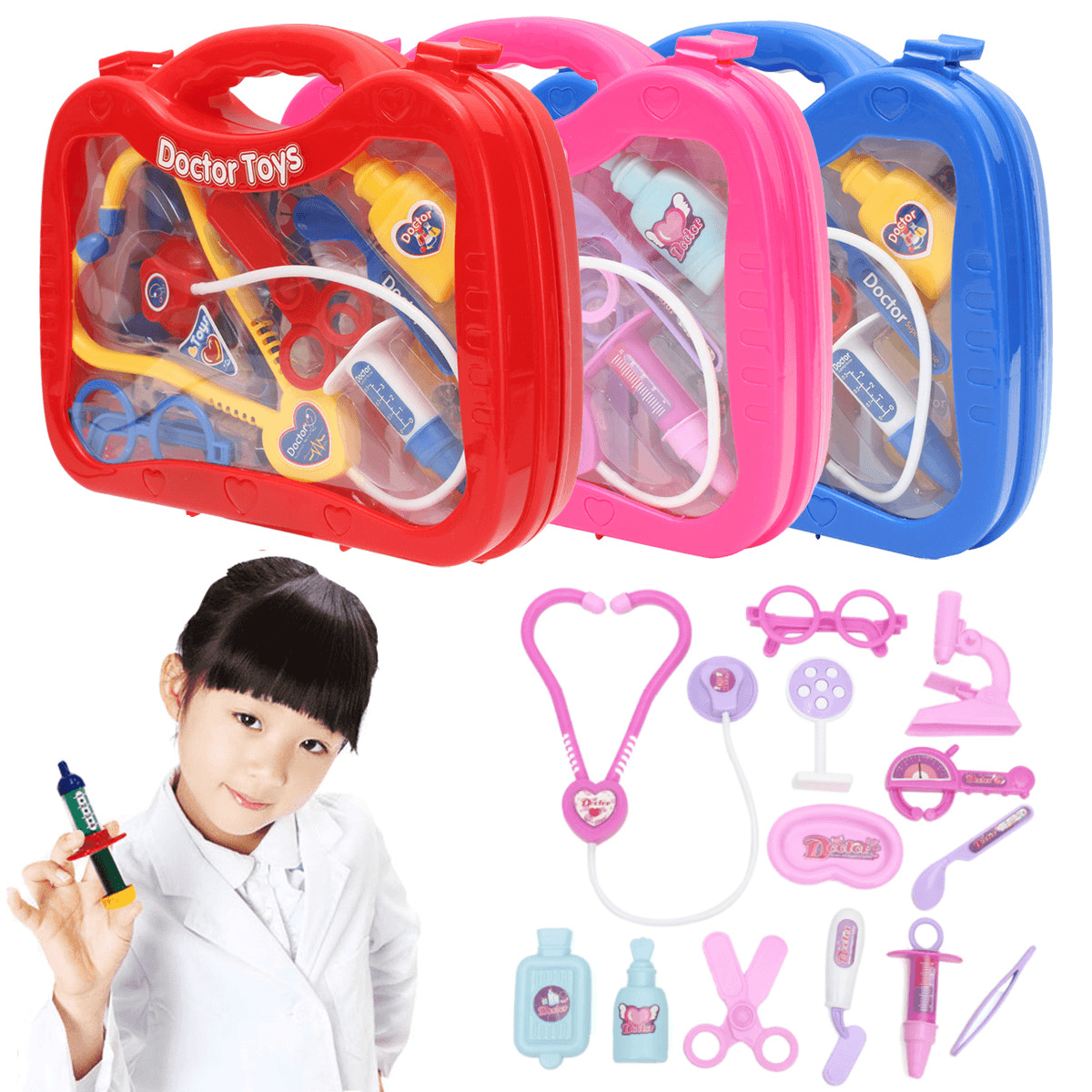 Kids Childrens Role Play Doctor Nurses Toy Game Set Kit Gift Toys