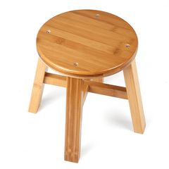 Circular Solid Wooden Stool Small Bench Sofa Tea Table Chair Shoe Bench Stool for Children'S Adult Stool Living Room