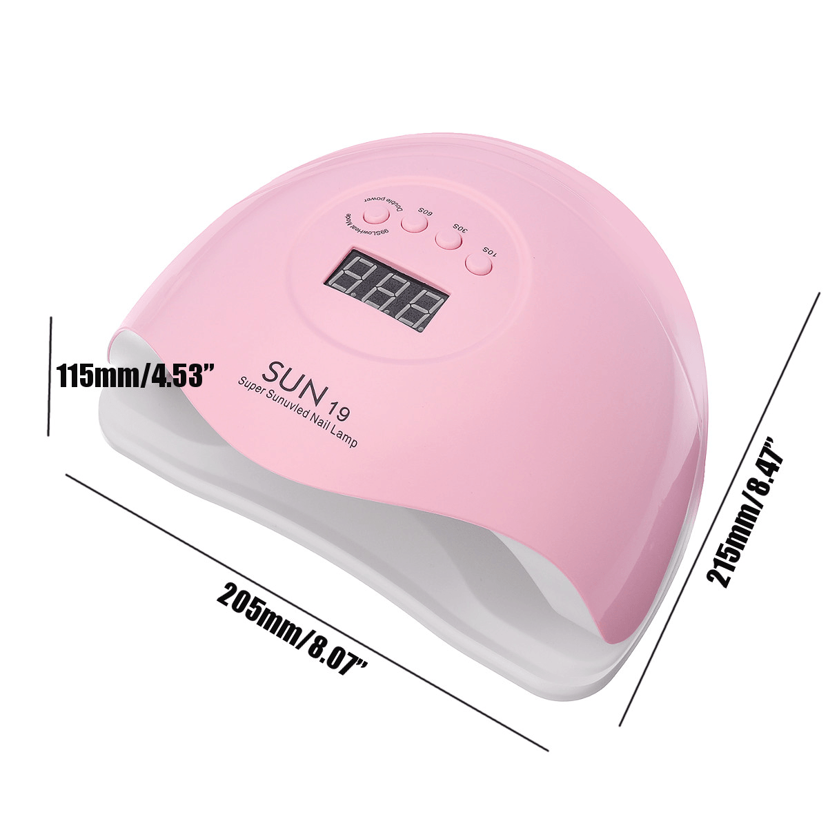 SUN19 80W LED Lamp Nail Dryer 36 Leds UV Lamp for Drying Gel LCD Display 10/30/60/99S Painless Sensor Manicure Nail Art Tools