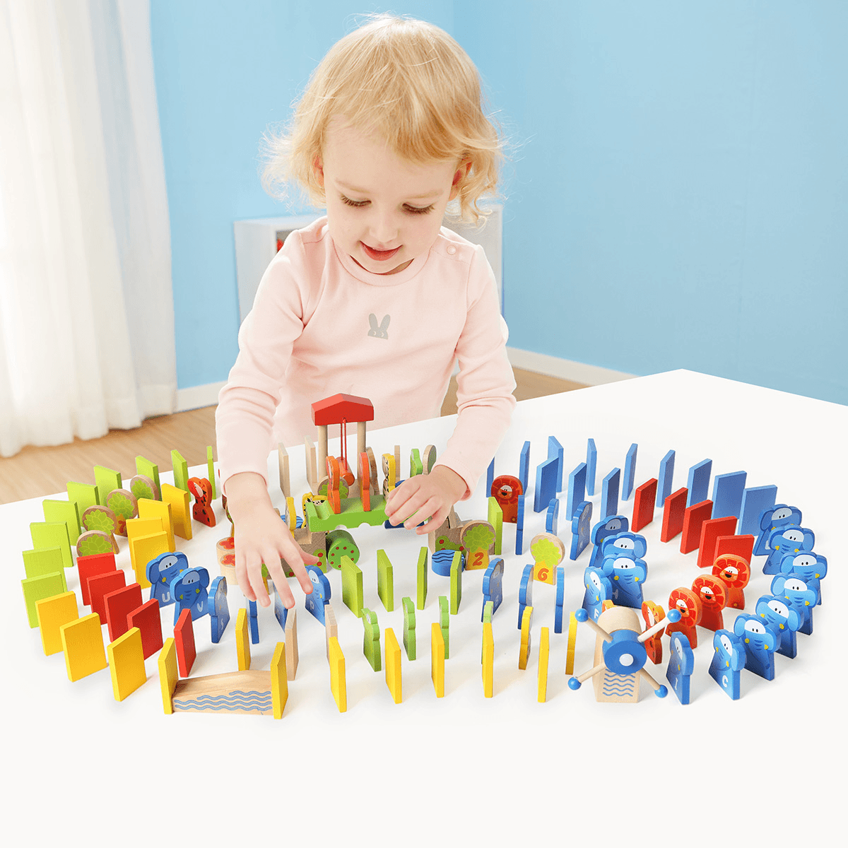 Topbright-6995 150 PCS Blocks Domino Warm Elephants Fun Clubs Educational Toys