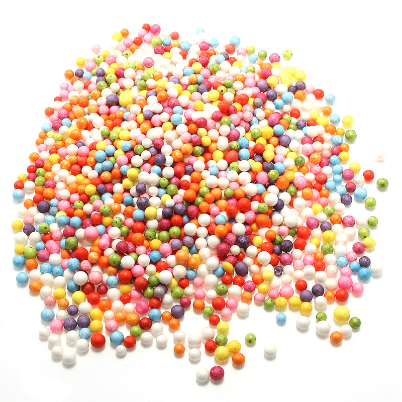 2000PCS 7-9Mm DIY Slime Foam Balls Decor Accessories Styropor Bead Balls