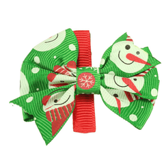 Lovely Girls Baby Horquillas de Navidad Bowknot Pinzas para el cabello Accesorios de Navidad 6 Patrones diferentes