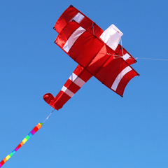 Cometa de avión 3D colorida con asa y línea Buen regalo volador