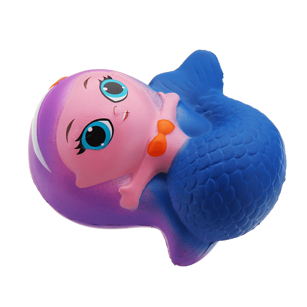 Mermaid Squishy 10*9.5*6CM Slow Rising with Packaging Collection Gift Soft Toy