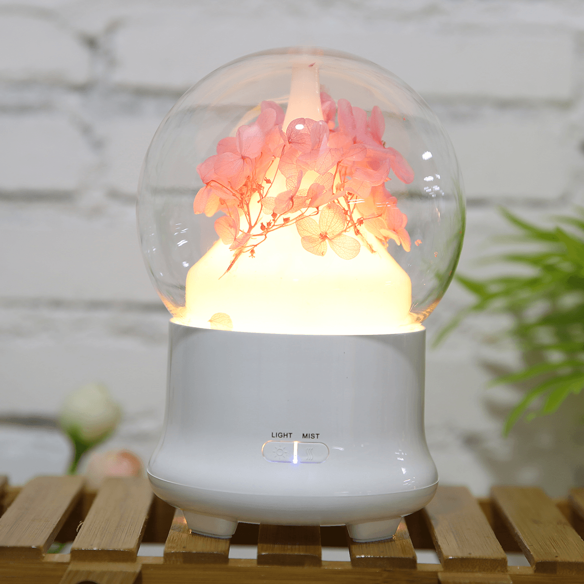 4 Colors Immortal Flower Mini Aroma Humidifier Essential Oil SPA Diffuser Purifier Atomizer