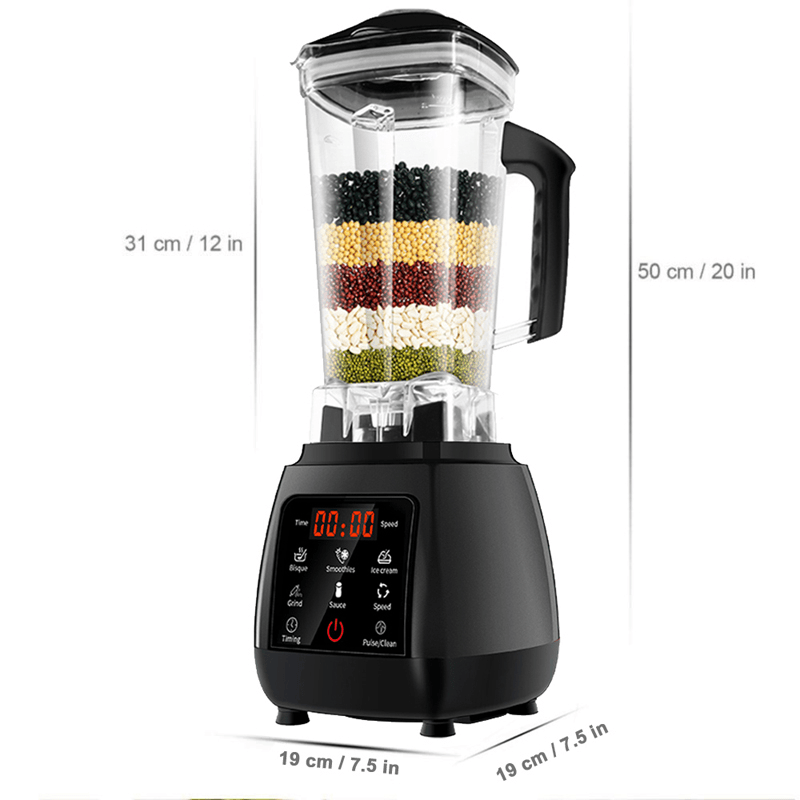 Biolomix Digital Touchscreen Automatically Program 3HP Blender Mixer Juicer Food Processor Ice Green Smoothie