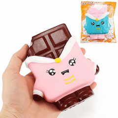 Squishyfun Chocolate Squishy 13Cm Levantamiento Lento con Empaquetado Colección Regalo Decoración Juguete Suave