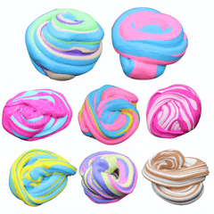 60Ml Cotton Mud DIY Stress Relief Magic Fluffy Slime Scented No Borax Kids Toy Sludge Cotton Mud