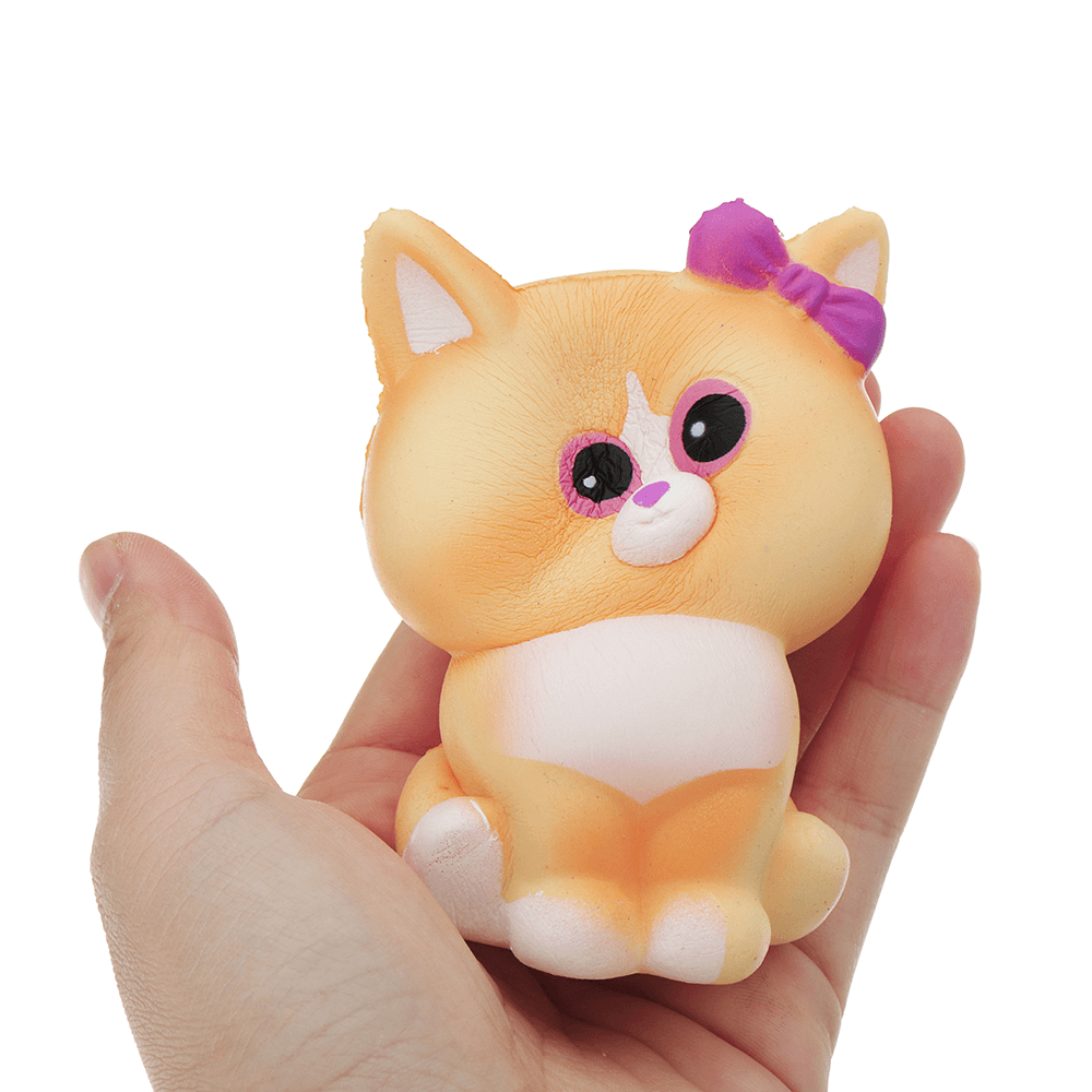 Yellow Cat Squishy 10*6CM Slow Rising with Packaging Collection Gift Soft Toy