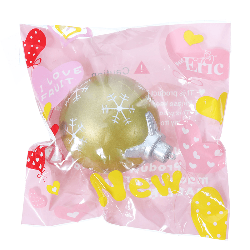 PU Cartoon Christmas Balls Squishy Toys 9.5Cm Slow Rising with Packaging Collection Gift Soft Toy