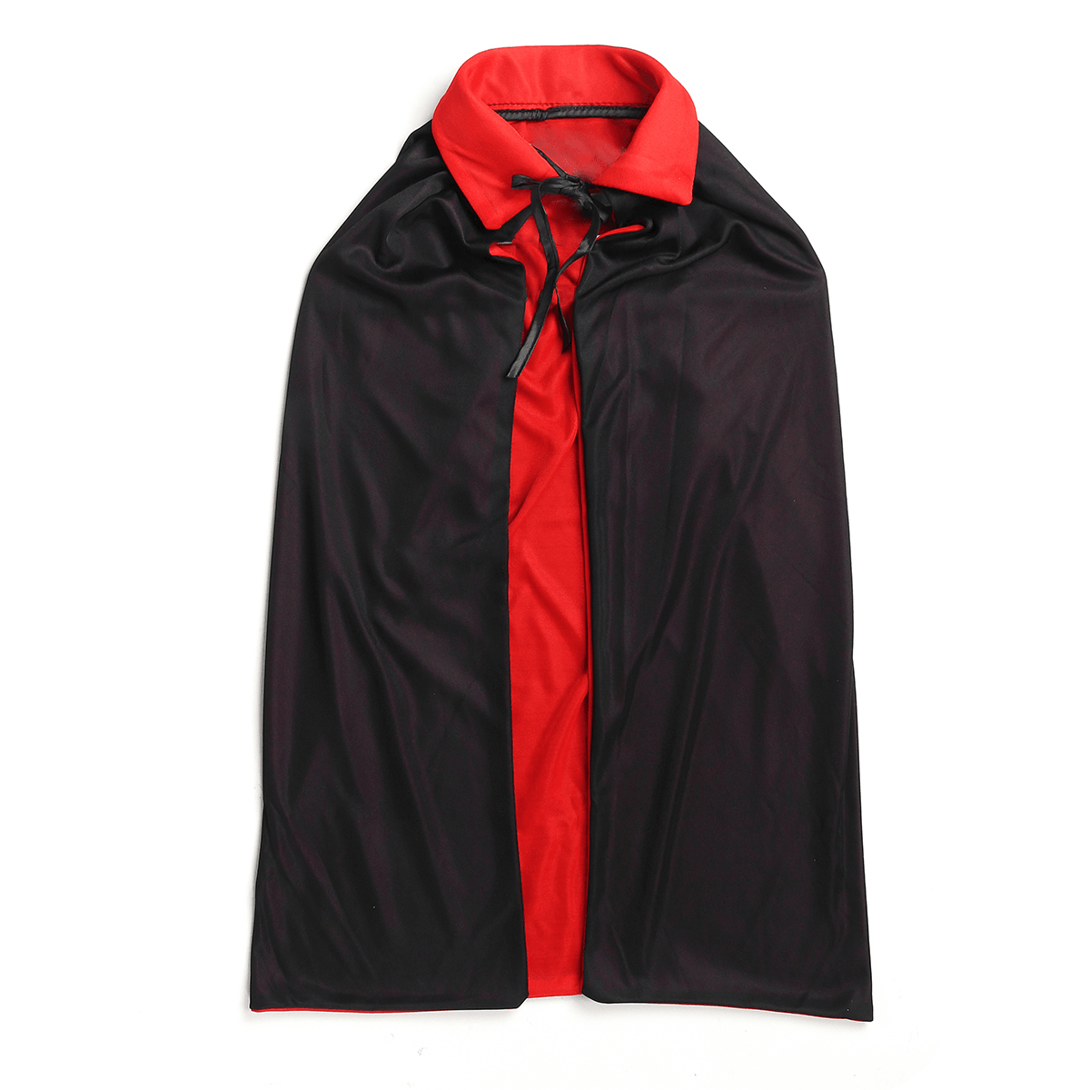 Halloween Cape Red and Black Double-Sided Hooded Children'S Adult Party Dress up Cape