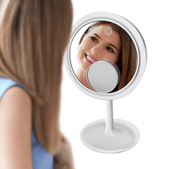 LED Mirror Makeup LED Light Vanity 5X Magnifying Mirrors with Fan LED Light