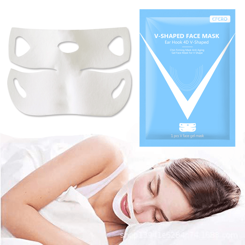 4D Double Lifting Facial Mask Slimming V Shaped Face Thin Face Mask Stretch anti Cellulite Wrinkle Face Lift Tools