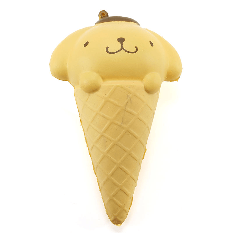 Yunxin Squishy Ice Cream Cone Cartoon Frog Pudding Puppy Cute Collection Gift Decor Soft Toy