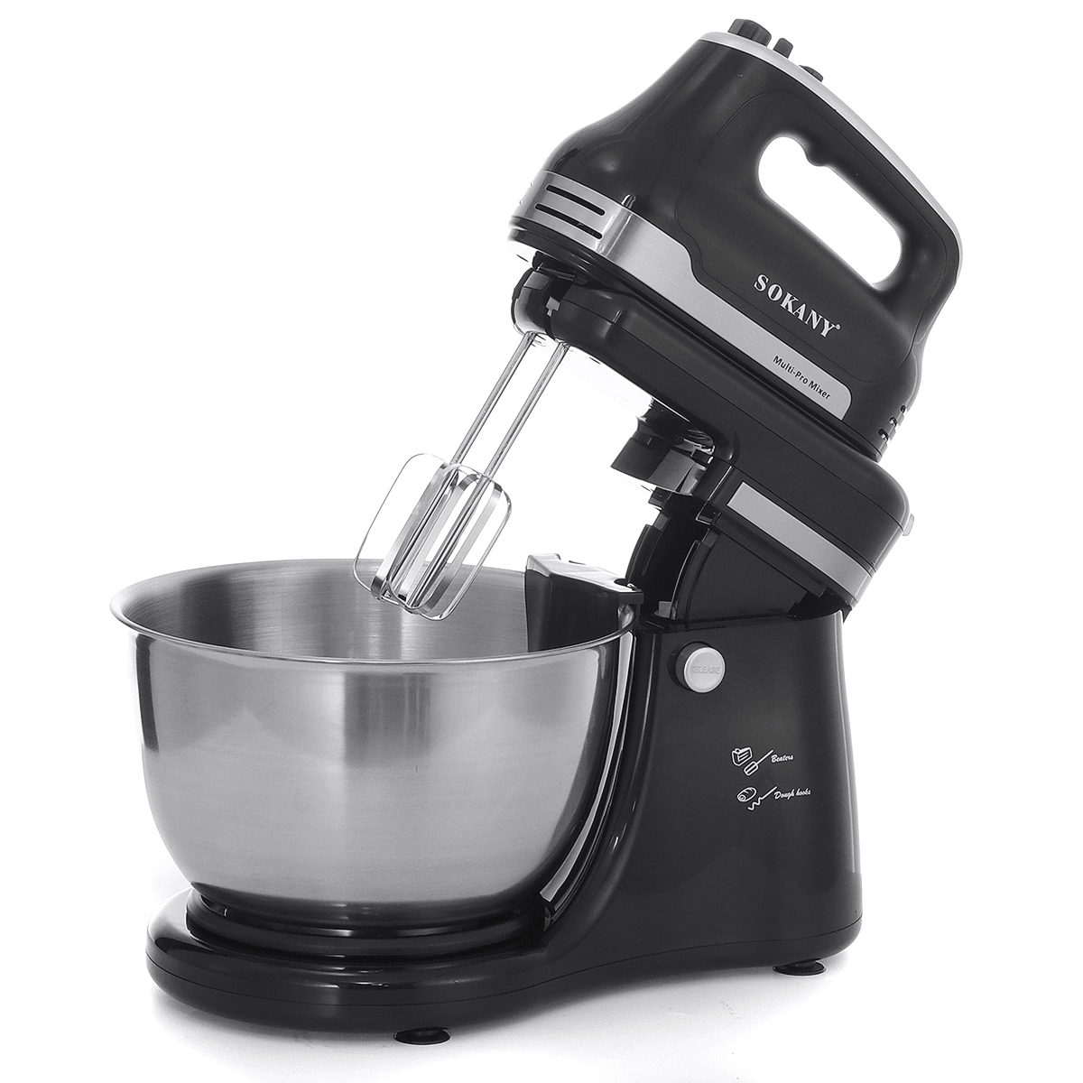 SOKANY Electric Stand Mixer Automatic Cream Dough Food Batter Beater Egg Blender