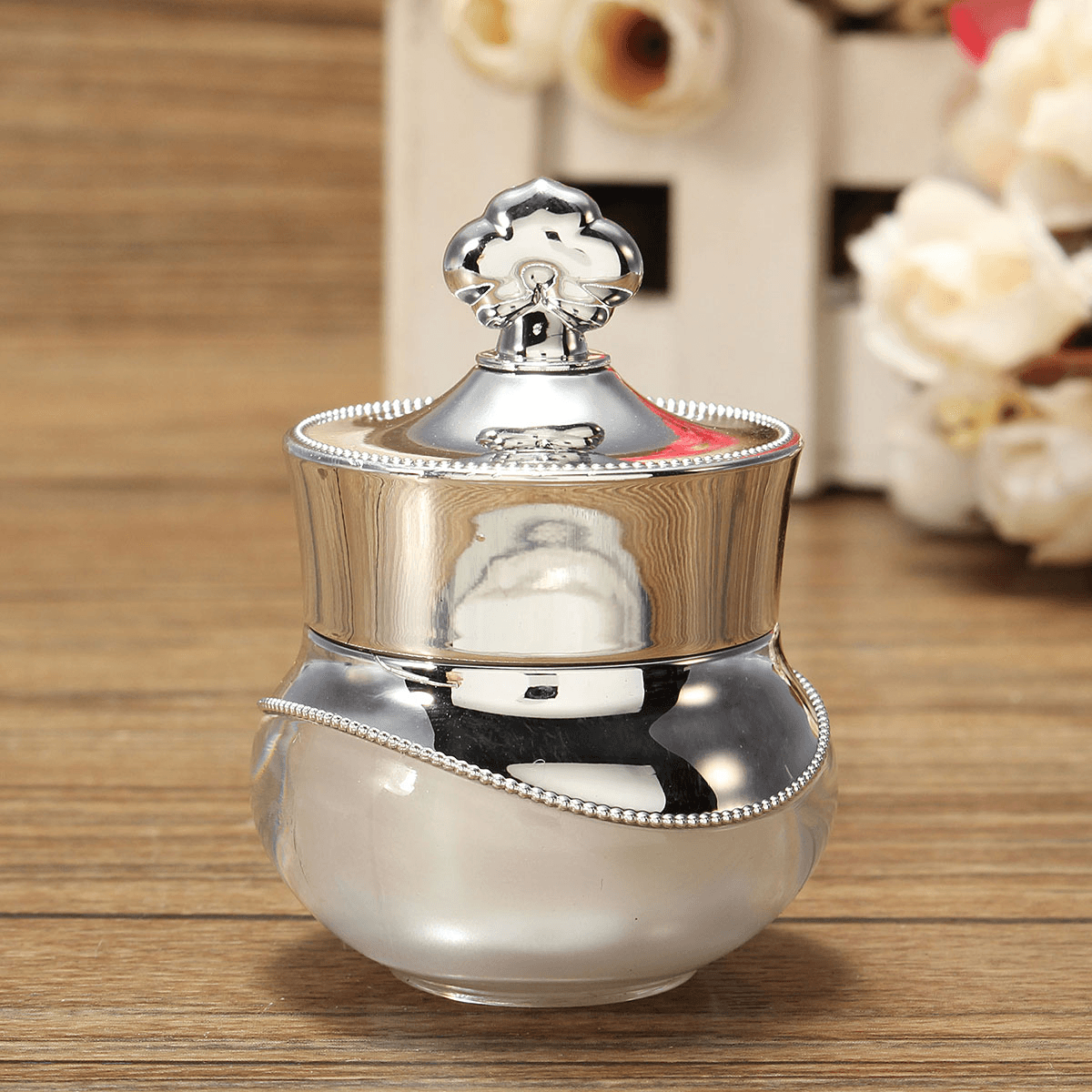 4 Colors Crown Eye Cream Empty Refillable Bottle Container Nail Art Makeup 5G