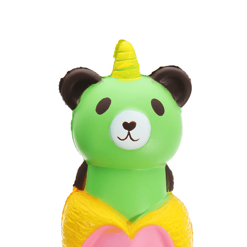 Sanqi Elan Bananenbär, Squishy, ​​18 x 6 cm, langsam aufsteigend, mit Verpackung, Sammlung, Geschenk-Stofftier