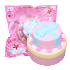 Bow-Knot Double Cake Squishy 9CM Jumbo with Packaging Collection Gift