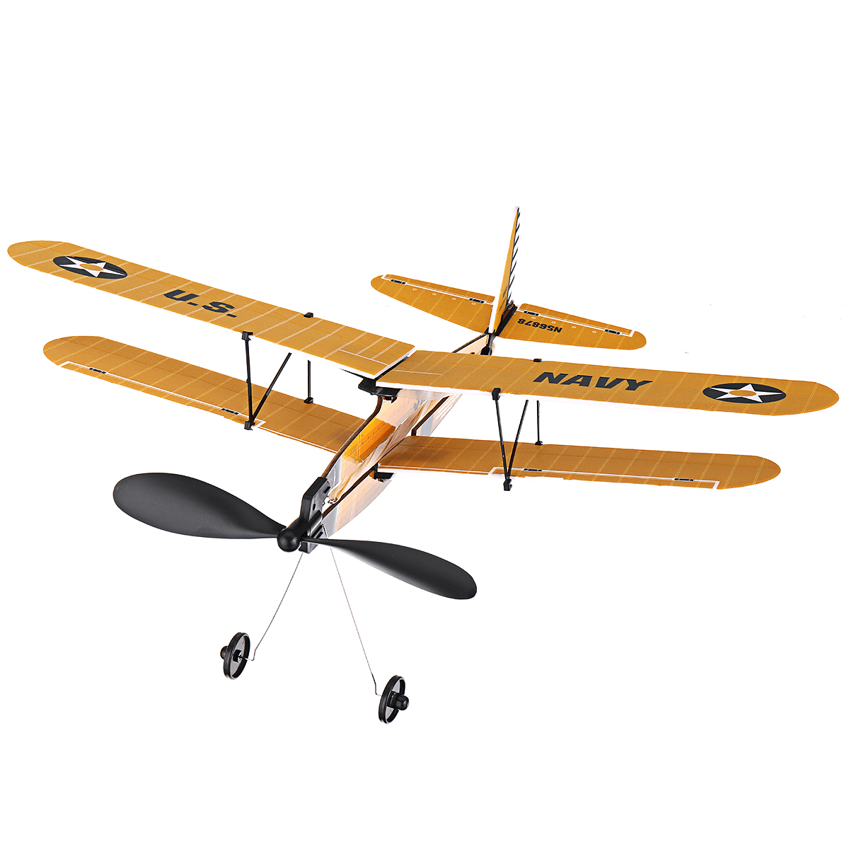 STEM ZT Modell 18 Zoll STEARMAN Gummiband angetriebenes Flugzeugmodell Flugzeugspielzeug