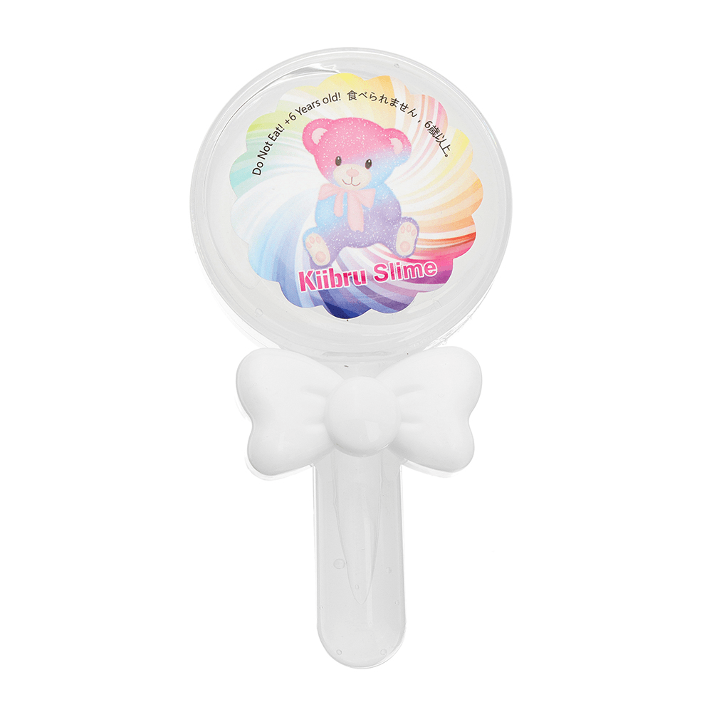 Kiibru Lollipop Slime 12.5*6.5*2.5CM Transparent Jelly Mud DIY Gift Toy Stress Reliever