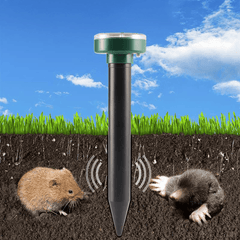 2/4 PCS Ultrasonic Animal Repellent Solar Powered Waterproof Snake Mouse Cat Pest Repellent T Animal Rejector Pest Control