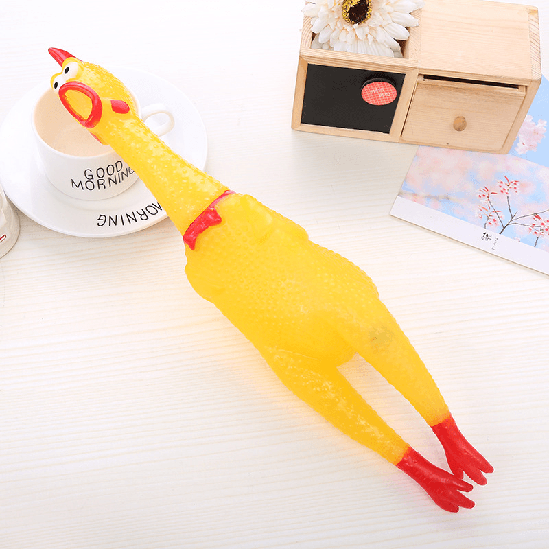 Squeeze Luminous Screaming Chicken Sound Toys Squeaker Stress Relievers Gift Random Color