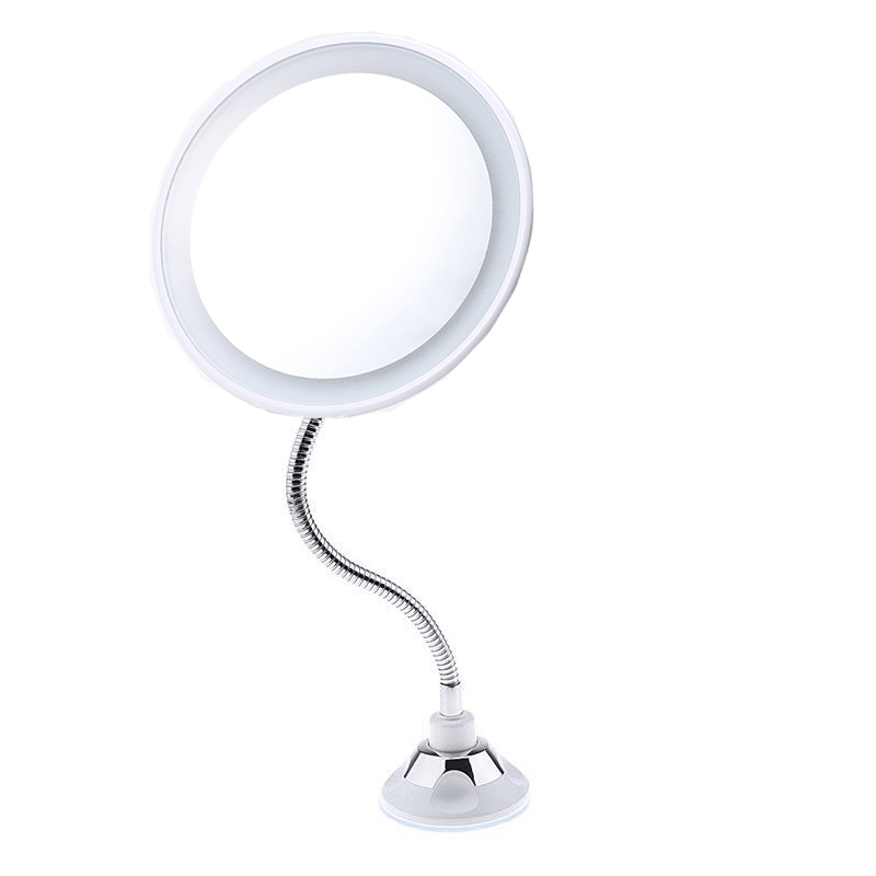 Magnifying Folding Makeup Mirrors 360-Degree Rotating Makeup Mirror Flexible Mirror Magnifying Makeup Mirror with LED Light