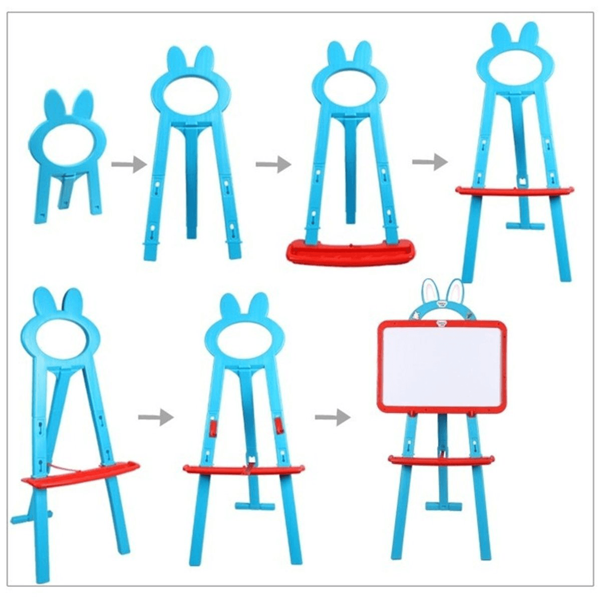 3 in 1 Magnetic Writing Drawing Board Double Side Learning Easel Educational Toys for Kids