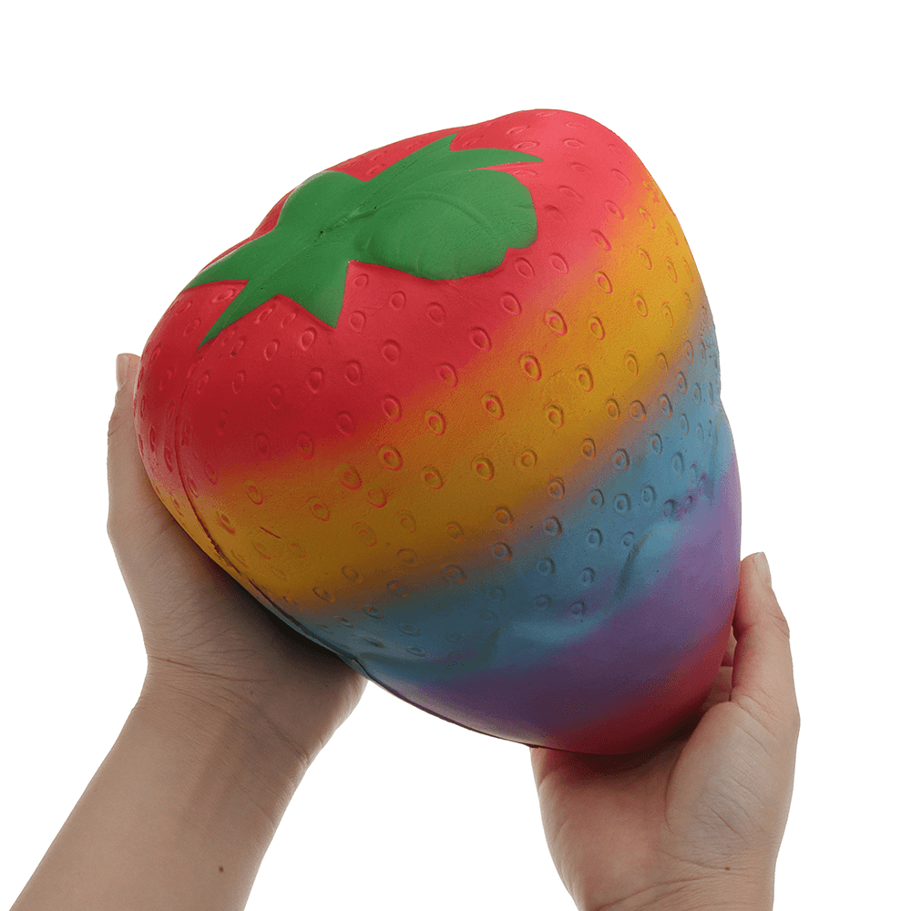 Huge Squishy Strawberry 19.5Cm Kawaii Cute Soft Giant Solw Rising Toy with Packing