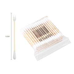 100Pcs Soft Clean Cotton Swab Women Wood Stick Beauty Stick Makeup Cotton Buds Tip for Nose Ears Cleaning Care Tool