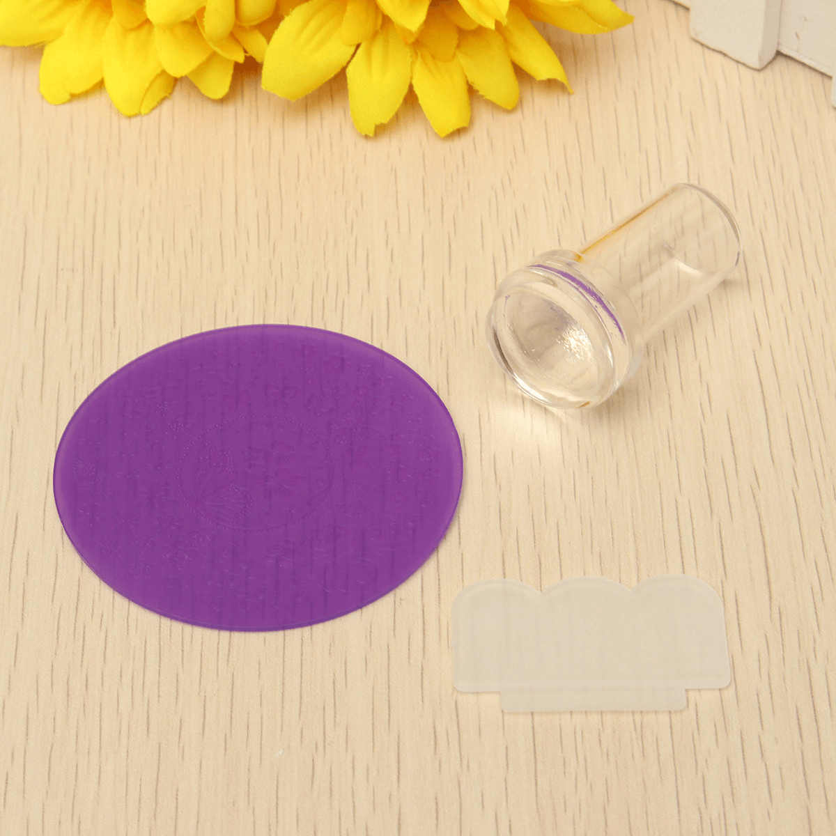 3Pcs DIY Nail Art Stamp Stencil Stamper Set Scraper Design Stamping Template Image Printer Plate Kit