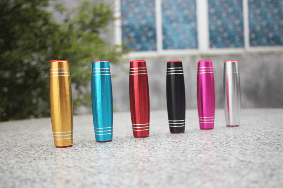 Aluminum Alloy Scrub Desktop Flip Stick Fidget Tumbler Hand Tumbling Stress Reliever Toys