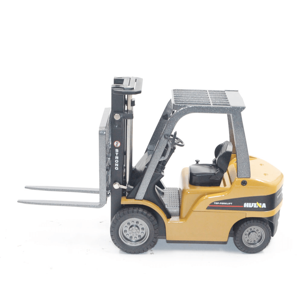 HUINA 1717 1:50 Static Alloy Forklift Model Diecast Model Metal Castings Vehicles