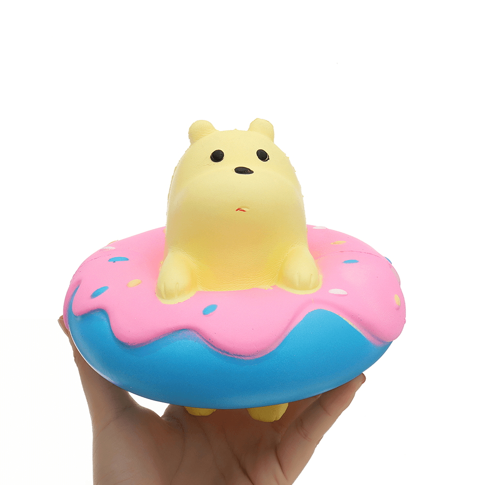 Giggle Donut Bear Squishy 13.5*6*15CM Slow Rising with Packaging Collection Gift Soft Toy