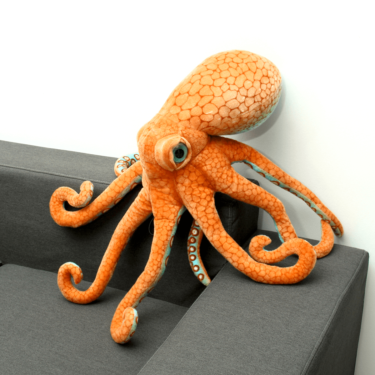 80CM Riesiges lustiges süßes Oktopus-Tintenfisch-Stofftier, weiches Plüschtier, Puppenkissen, Geschenk