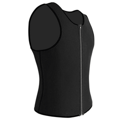 Schwarze Männer Abnehmen Weste Body Shaper Bauch Wrap Bauch Gewichtsverlust Reißverschluss Sauna Korsett Shapewear