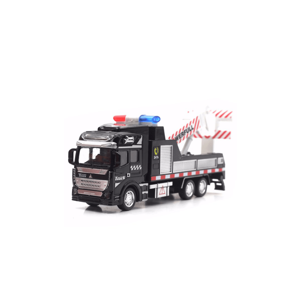 1:48 Scale Alloy Car Model Toys Kid Mini Rescue Police Tow Truck Birthday Gift