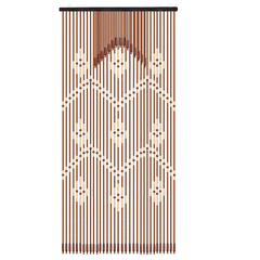 31 Lines Wooden Sticks Beaded Curtain Doorway Bamboo Blinds Fly Screen Door Curtain