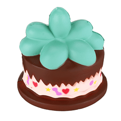 Squishy Plant Chocolate Cream Cake 9CM Langsam steigendes Rebound-Spielzeug mit Verpackung als Geschenkdekoration