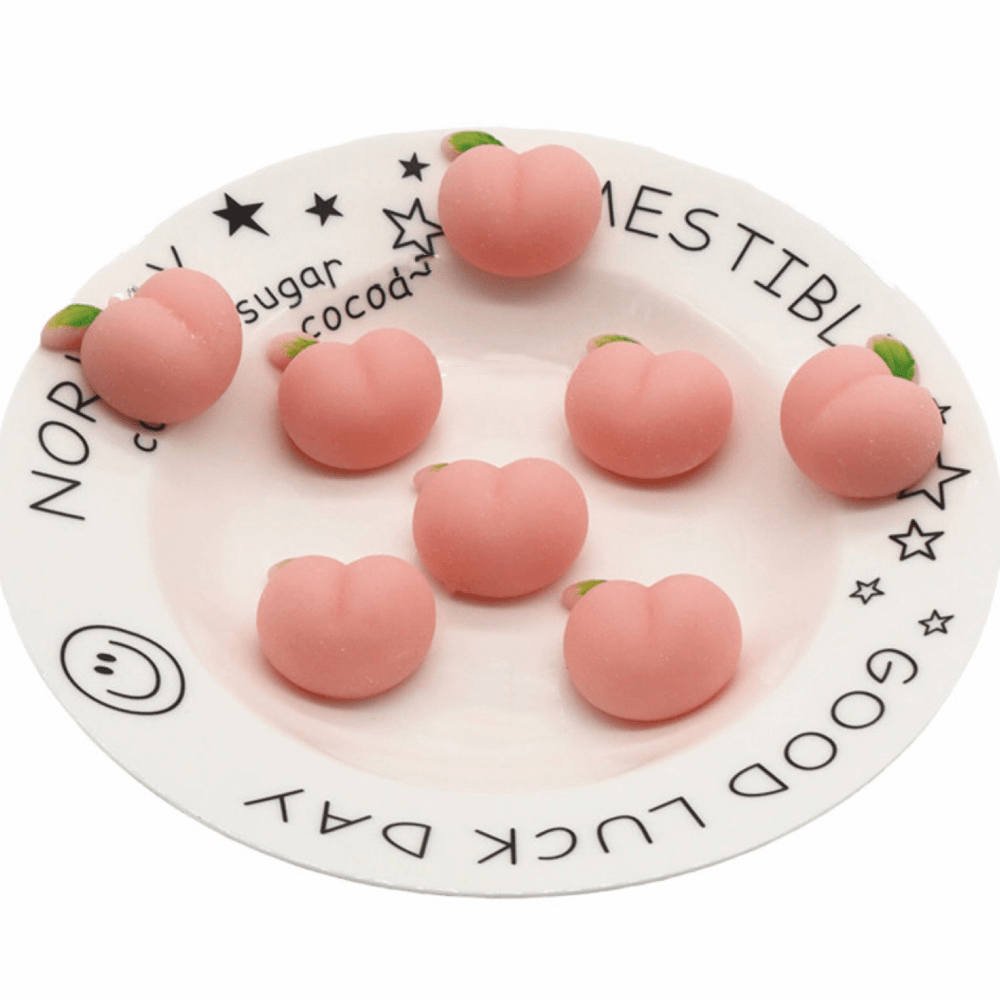 1 PC Supersüßer Anti-Stress-Knödel, dreidimensionaler Pfirsich, Squishy-Pinch-Musik zum Entlüften, Puzzle, Stressabbau-Spielzeug für Erwachsene, Kinder, Geschenk