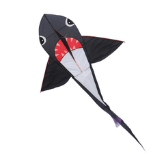 55/77 Zoll großes Shark Kite Kid Outdoor-Spielspielzeug ohne Schnuraufwickler