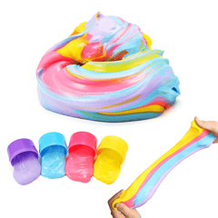 4PCS Colorful Mud Non Toxic Puff Slime DIY Environmental Toy