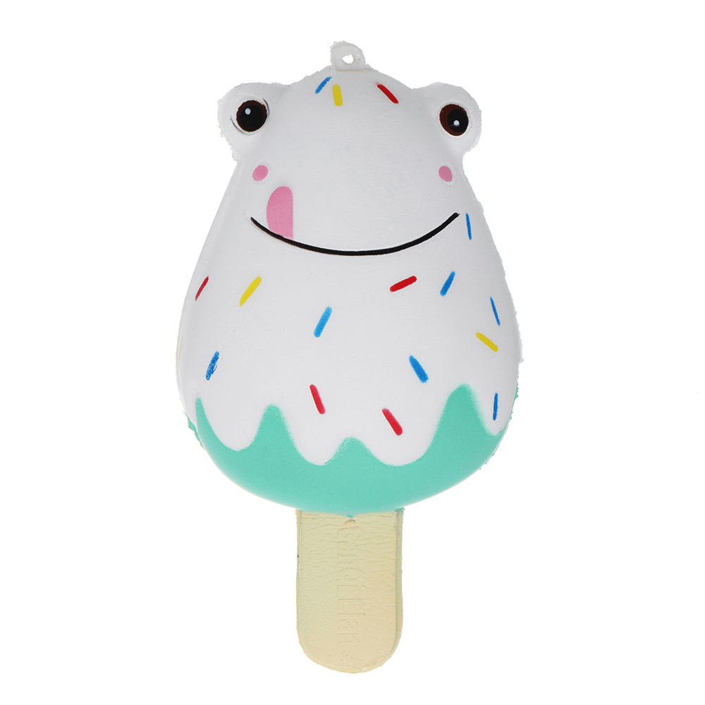 Sanqi Elan Frog Popsicle Ice-Lolly Squishy 12*6CM Licensed Slow Rising Soft Toy with Packaging