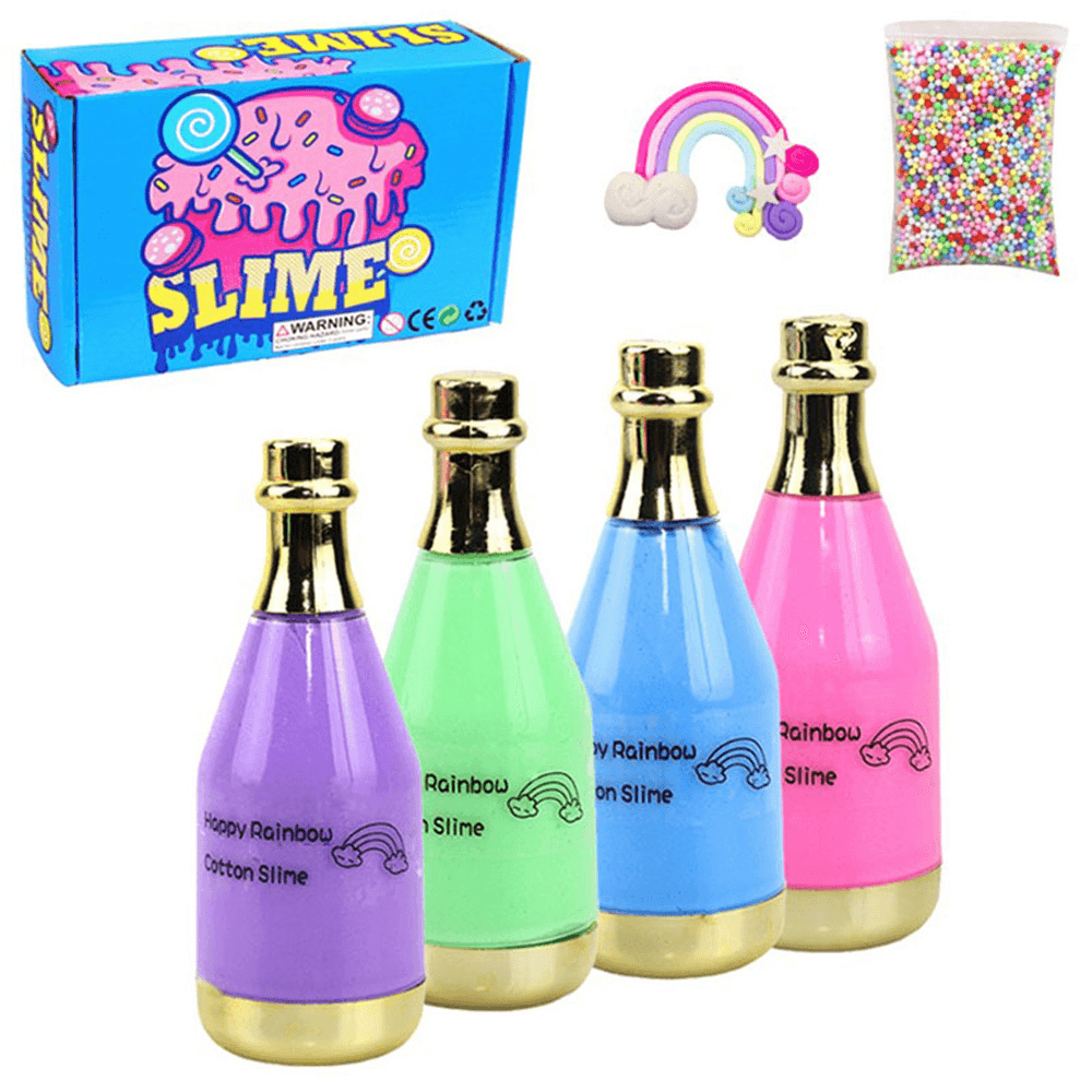 Areedy Z335 Four-Color Bottle Slime Set Stress Relievers Indoor Toys