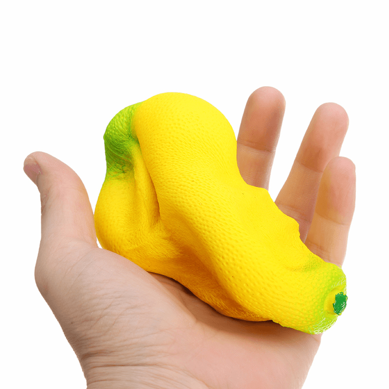 Squishy Yellow Lemon 12Cm Big Soft Slow Rising Fruit Collection Gift Decor Toy