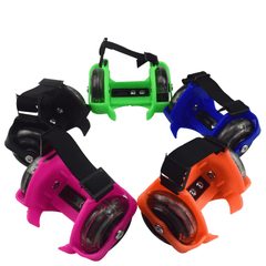 Children Magnetic Luminescence Roller Skates Flashing Wheels Luminous Roller Skating Performance Toys