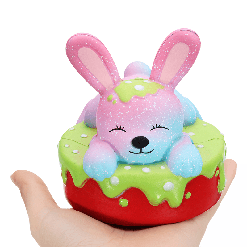 Oriker Squishy Rabbit Bunny Cake Cute Slow Rising Toy Soft Gift Collection with Box Packing