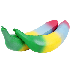 Sanqi Elan Rainbow Banana Squishy 18*4CM Soft Slow Rising with Packaging Collection Gift Toy