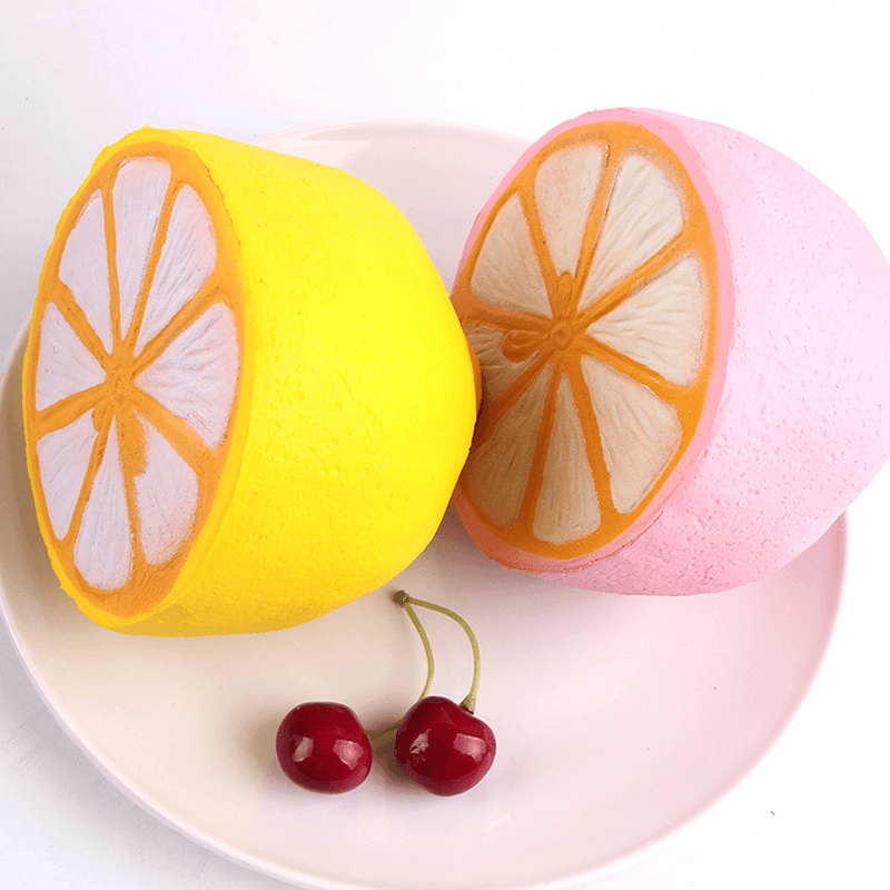 Sanqi Elan Squishy Jumbo Lemon 11Cm Slow Rising Original Packaging Fruit Collection Decor Gift Toy