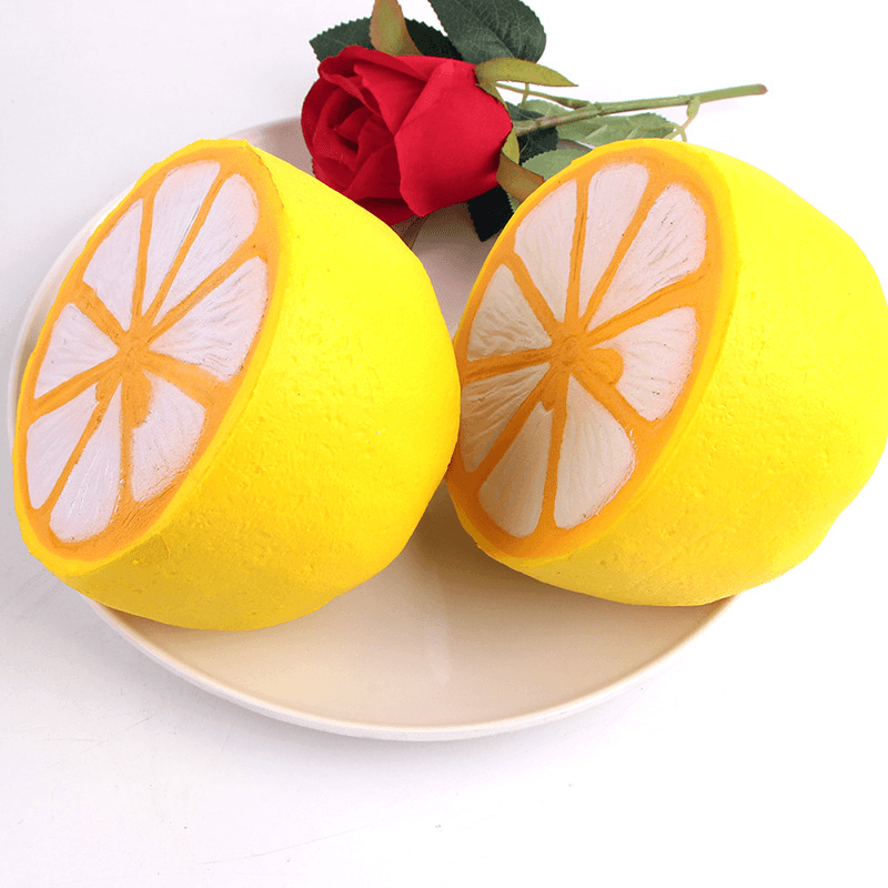 Sanqi Elan Squishy Jumbo Lemon 11Cm Slow Rising Original Packaging Fruit Collection Decor Gift Toy